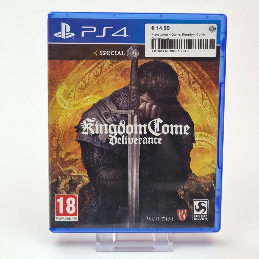 Playstation 4 Game: Kingdom Come Deliverance, Sony, Zo goed als nieuw, Support@sony.com, 1-7-1 Konan, Minato-ku
Tokyo 108-0075
Japan