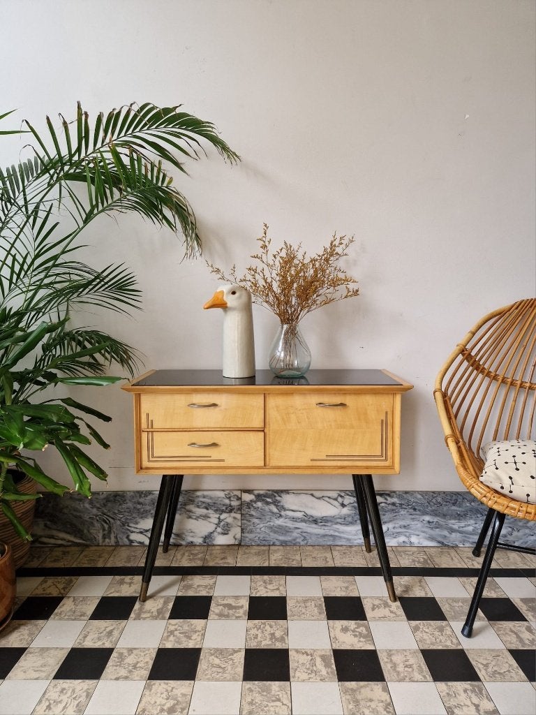 Vintage sixties kastje | ladekastje | klepkastje | retro, Ophalen, Gebruikt