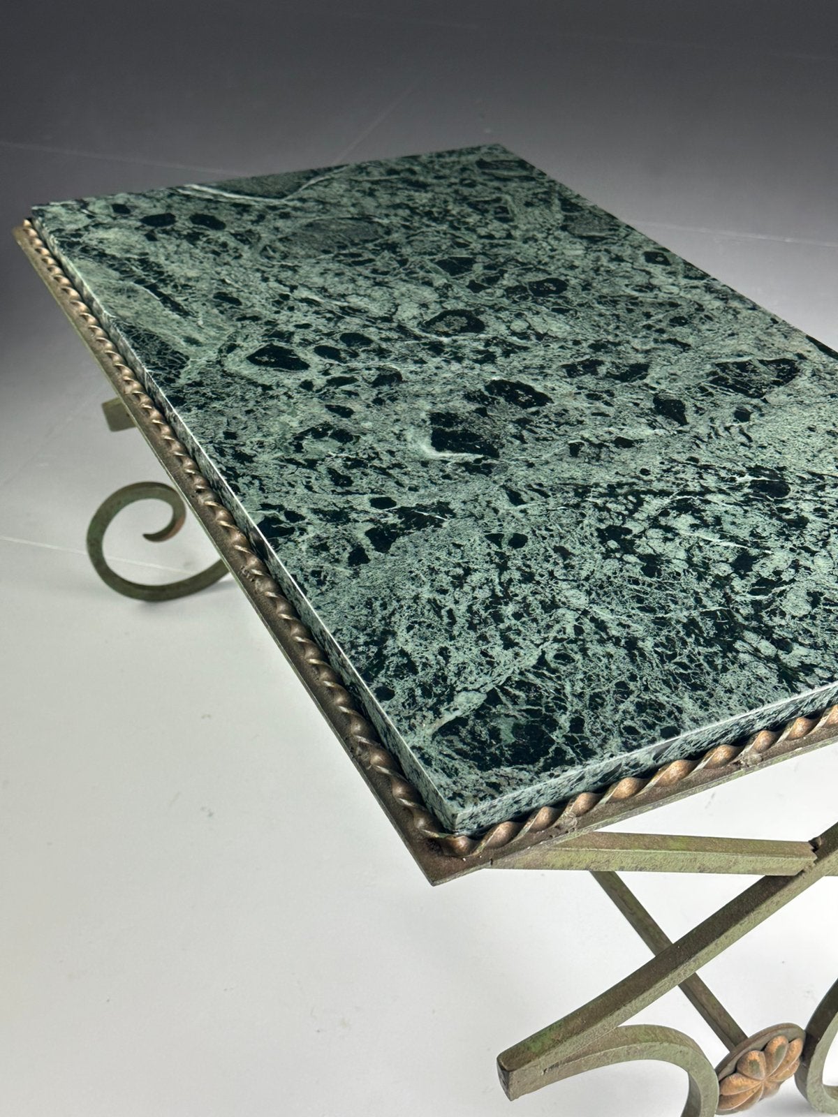 Vintage console / salontafel Verde Alpi, Huis en Inrichting, Tafels | Bijzettafels, Ophalen of Verzenden, Zo goed als nieuw, 75 cm of meer