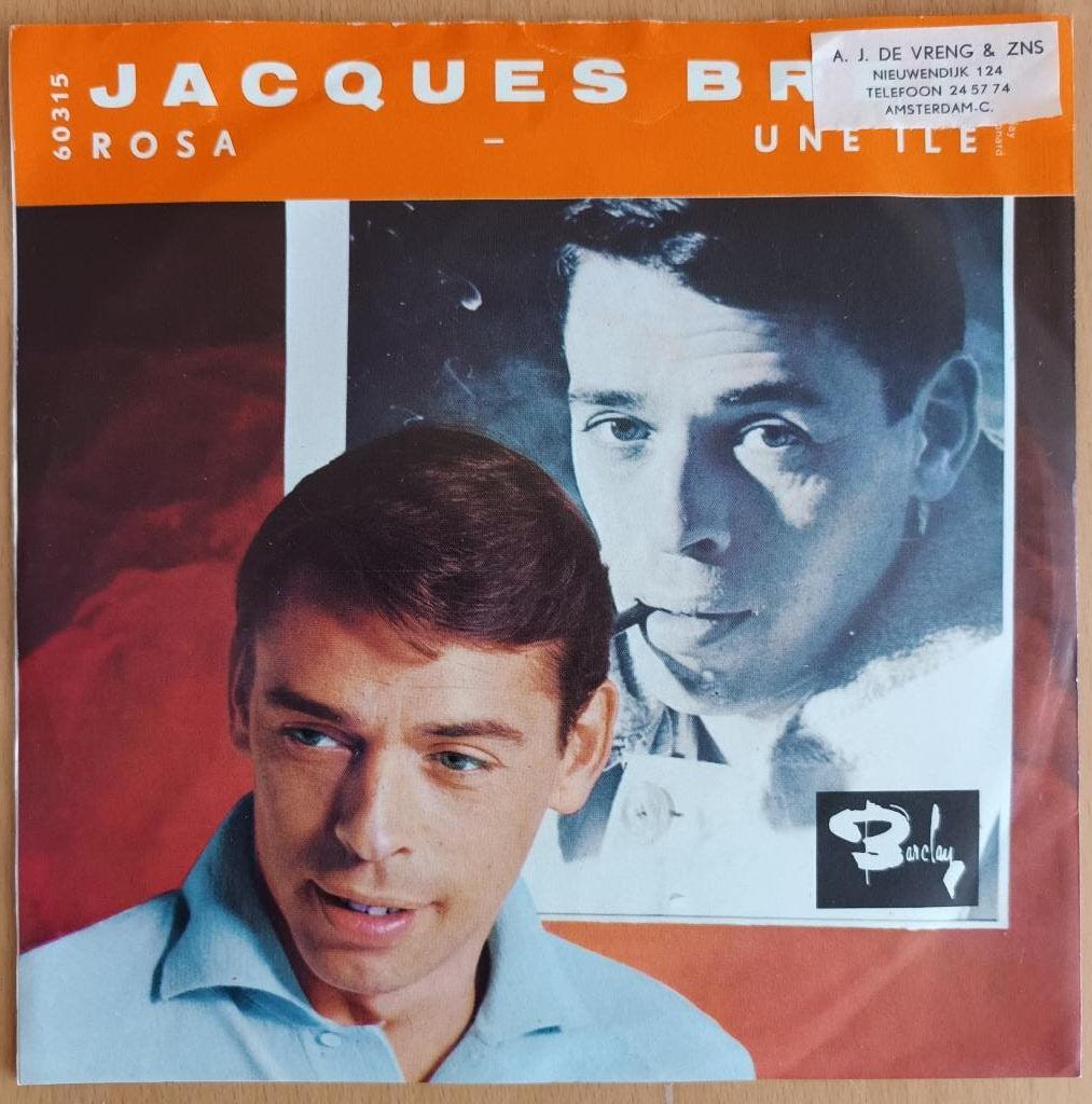 Jacques Brel - Rosa / Une Ile, Overige genres, 7 inch, Single, Ophalen of Verzenden