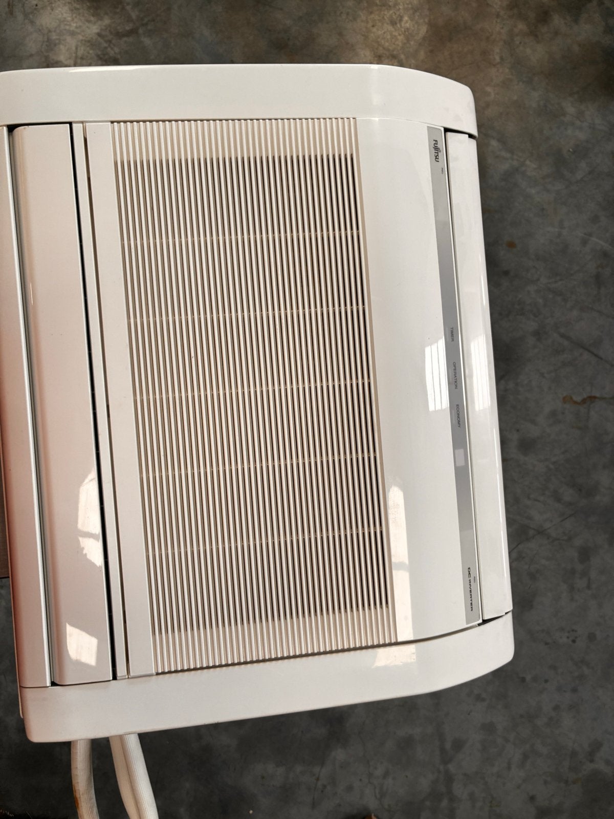 Fujitsu Wandairco met buitenunit en afstandsbediening, Witgoed en Apparatuur, Airco's, Gebruikt, Minder dan 60 m³, 3 snelheden of meer