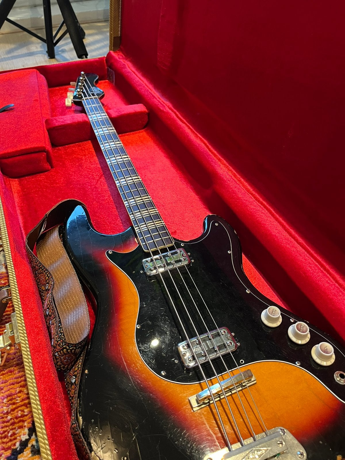 Höfner 185 solid body bass mid ‘60s, Ophalen of Verzenden, Gebruikt