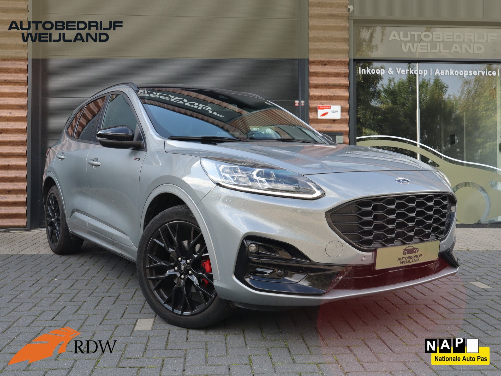 Ford Kuga 2.5 PHEV ST-Line X BLACK-LINE NIEUWSTAAT 225PK I 2, Auto's, 14 kWh, Gebruikt, 4 cilinders, Plug-in hybride