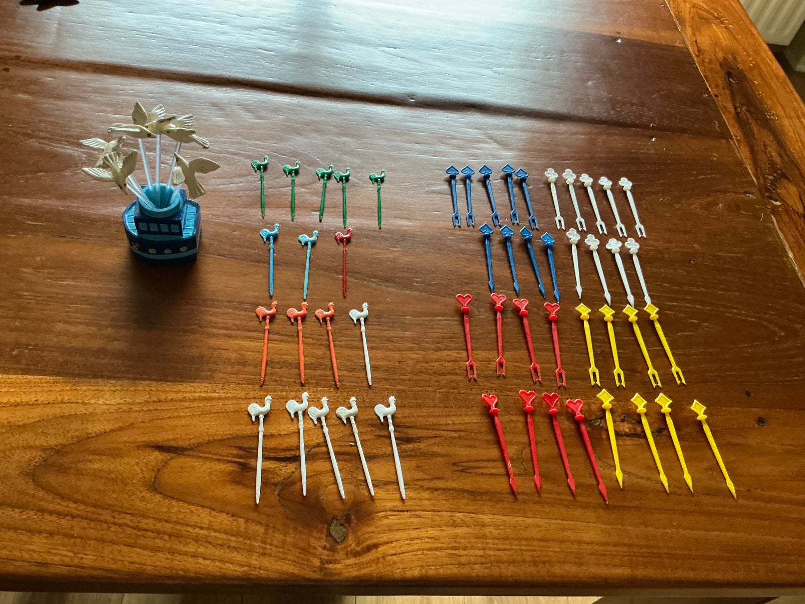RETRO COCKTAILPRIKKERS + BOOTJE MET COCTAILPRIKKERS, Ophalen of Verzenden, Huis en Inrichting