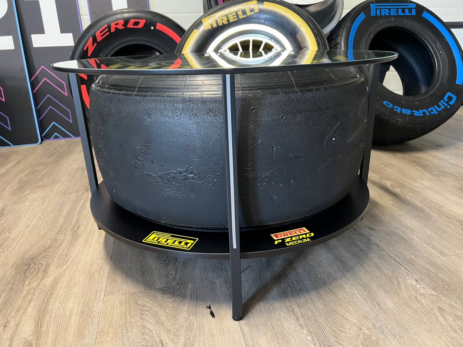 Formule 1 band tafel / salontafel, Verzamelen, Ophalen, Zo goed als nieuw, Formule 1