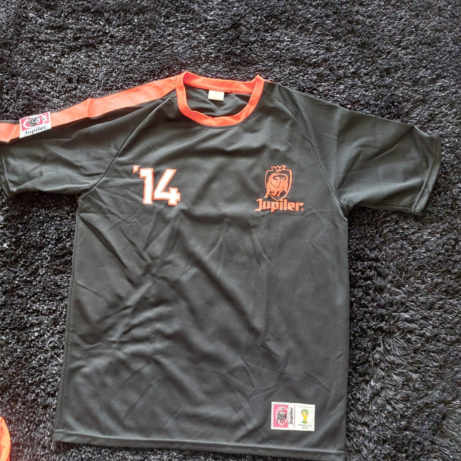 Jup Holland Jup shirt zwart - WK 2014 nieuw, Jupiler, Zwart, Overige maten, Ophalen of Verzenden