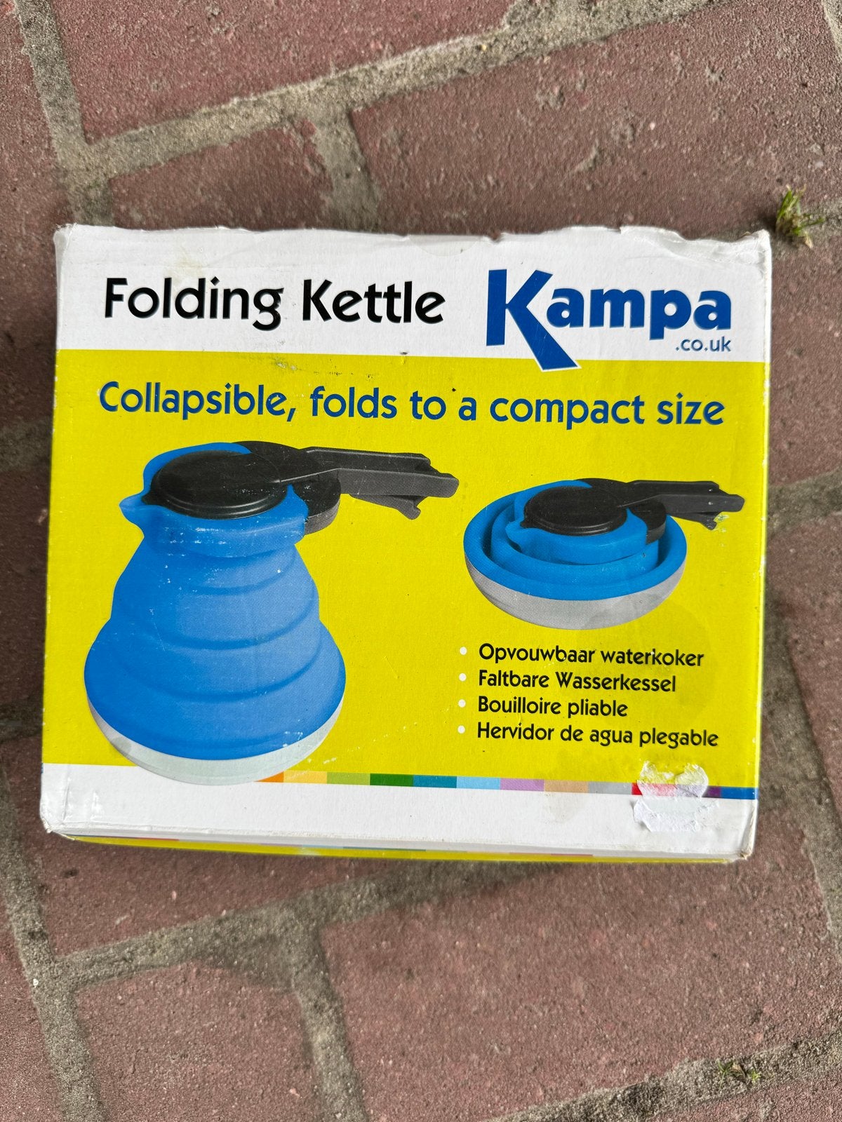 Kampa Opvouwbare Waterkoker - Compact en Handig, Minder dan 1 liter, Ophalen of Verzenden, Zo goed als nieuw