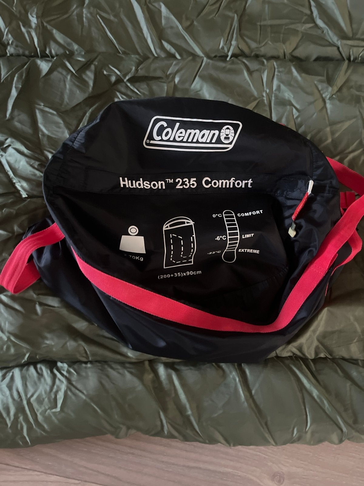 Coleman Hudson 235 Comfort Slaapzak (rits defect), Ophalen, Gebruikt