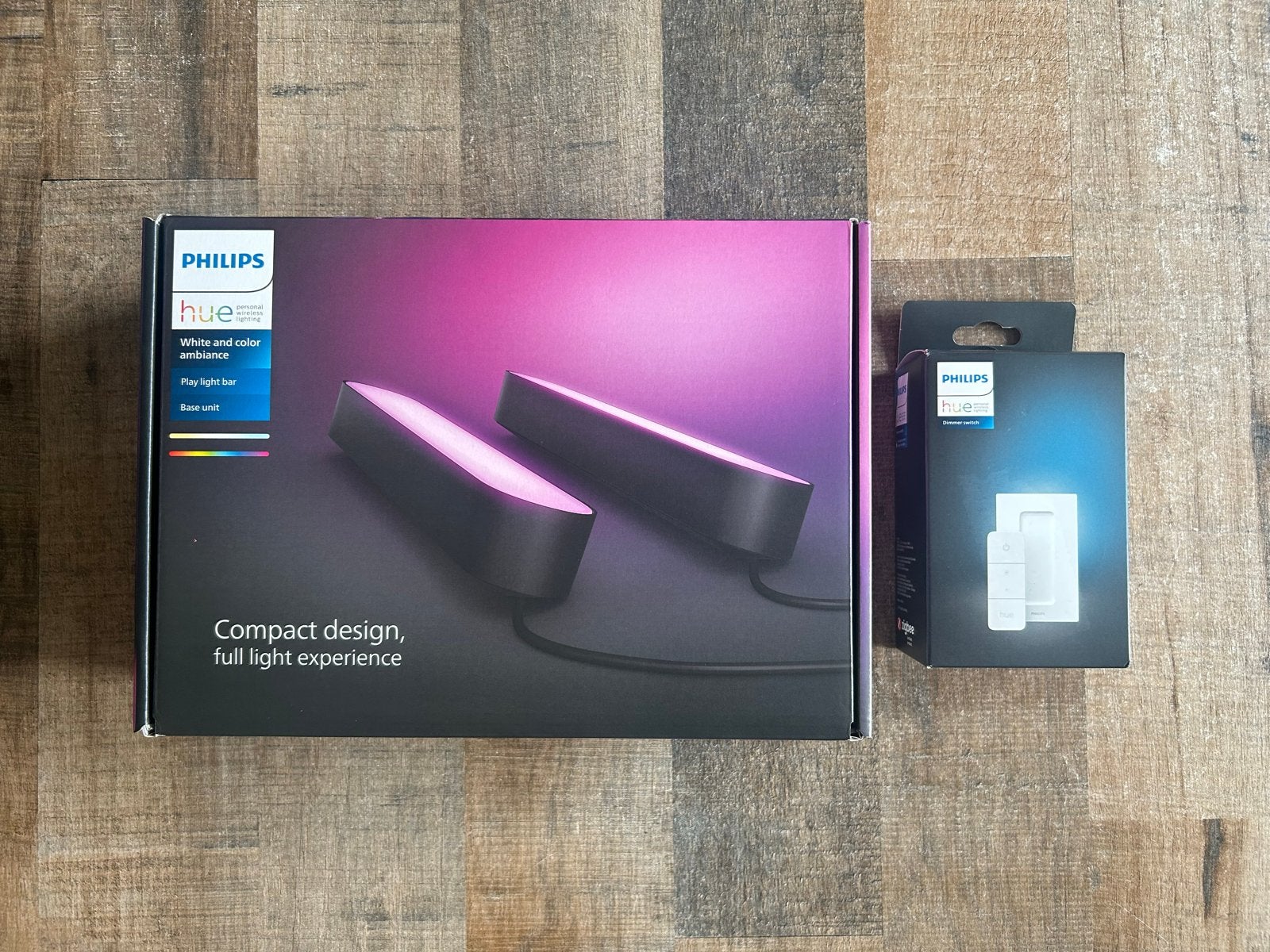 Philips Hue Play Light Bars + Dimmer, Meerkleurig, Nieuw, Ophalen of Verzenden, Philips Hue