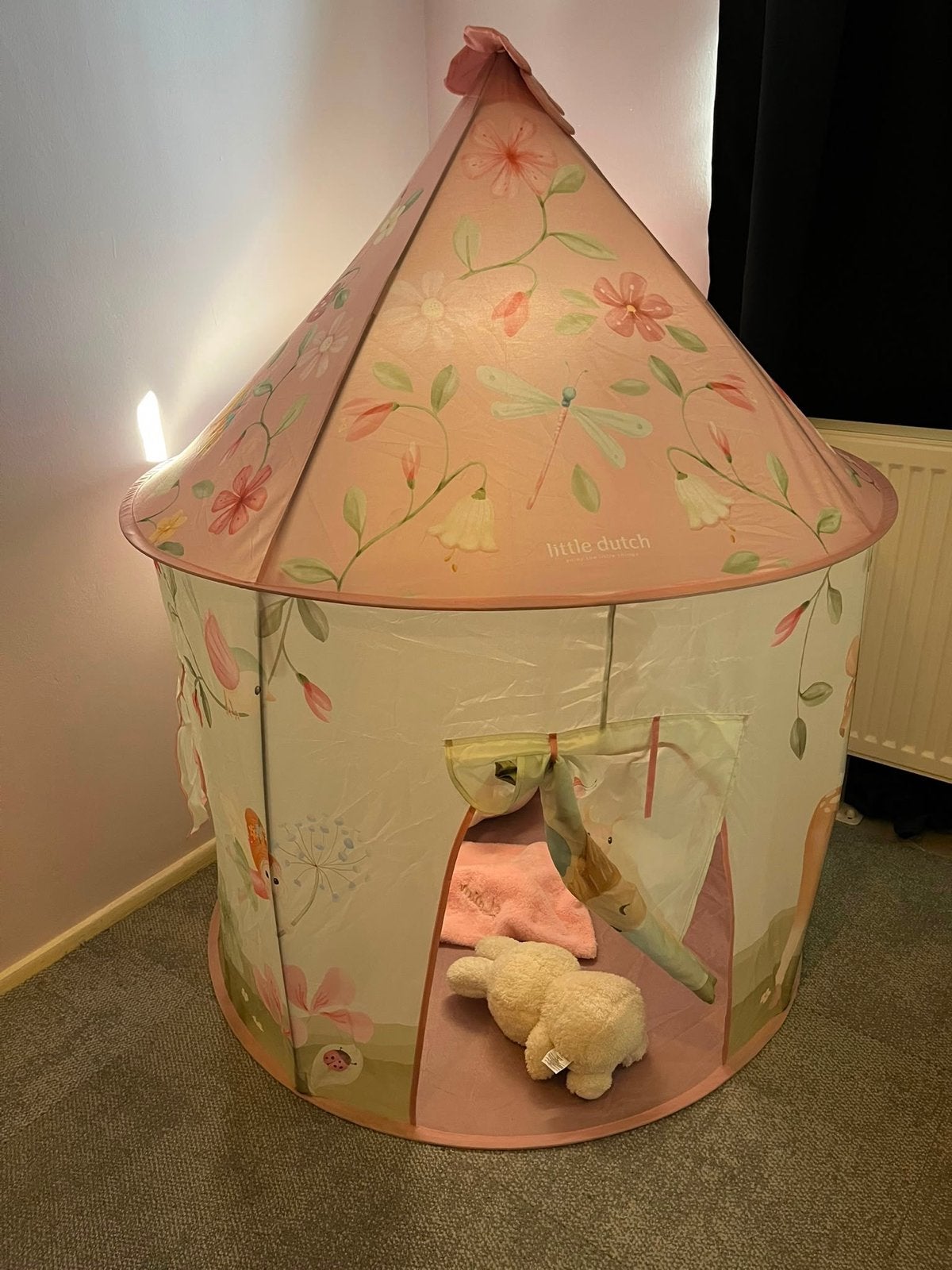 Little Dutch Speeltent Roze met Bloemen en Libellen, Ophalen, Zo goed als nieuw
