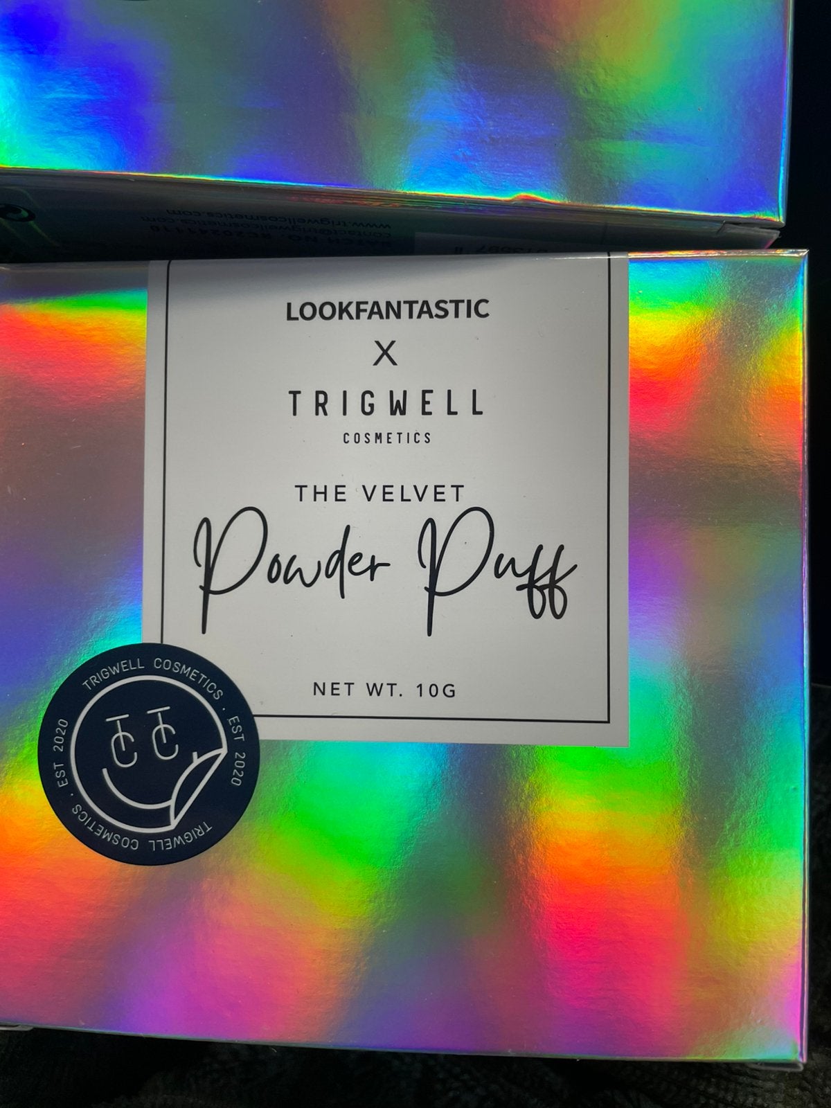 Trigwell cosmetics velvet powder puffs 2x, Ophalen of Verzenden, Nieuw, Gehele gezicht, Toebehoren
