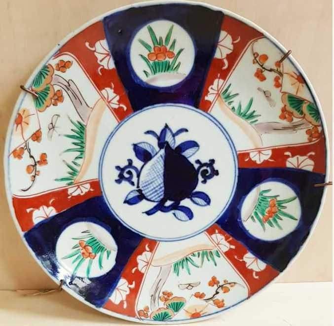 19e eeuws Japans Imari porseleinen bord Ø 21,5 cm, Ophalen of Verzenden