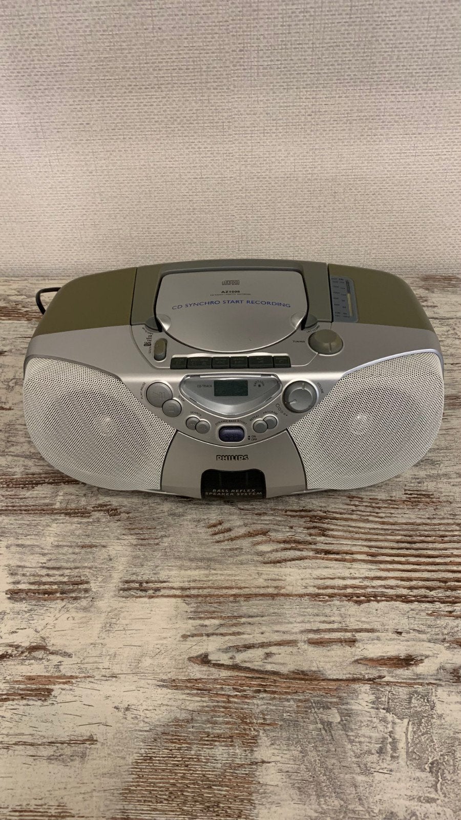 Philips AZ1008 CD Radio Cassette Recorder - Draagbaar, Philips, Gebruikt, Draagbaar, Ophalen of Verzenden