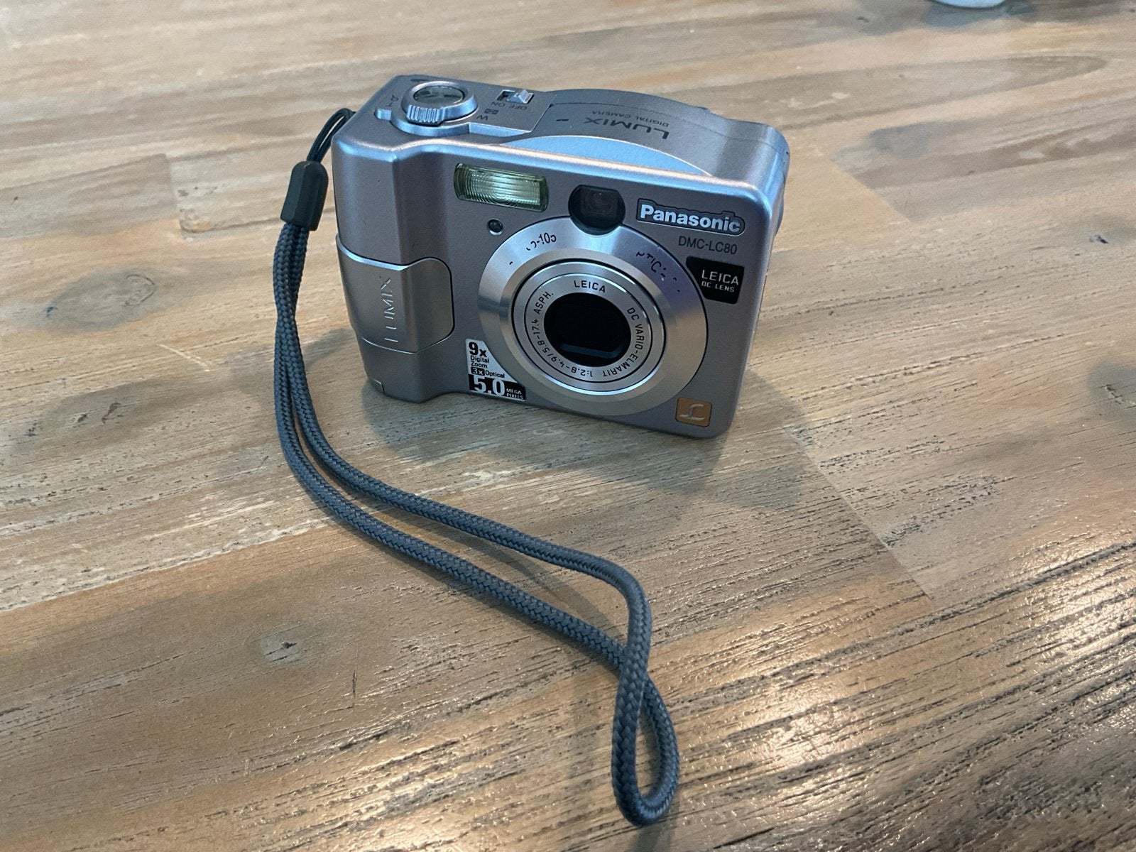 Panasonic Lumix DMC-LC80 Compactcamera - 5.0 MP, 3x optische, Gebruikt, Panasonic, Geheugenkaart, Compactcamera