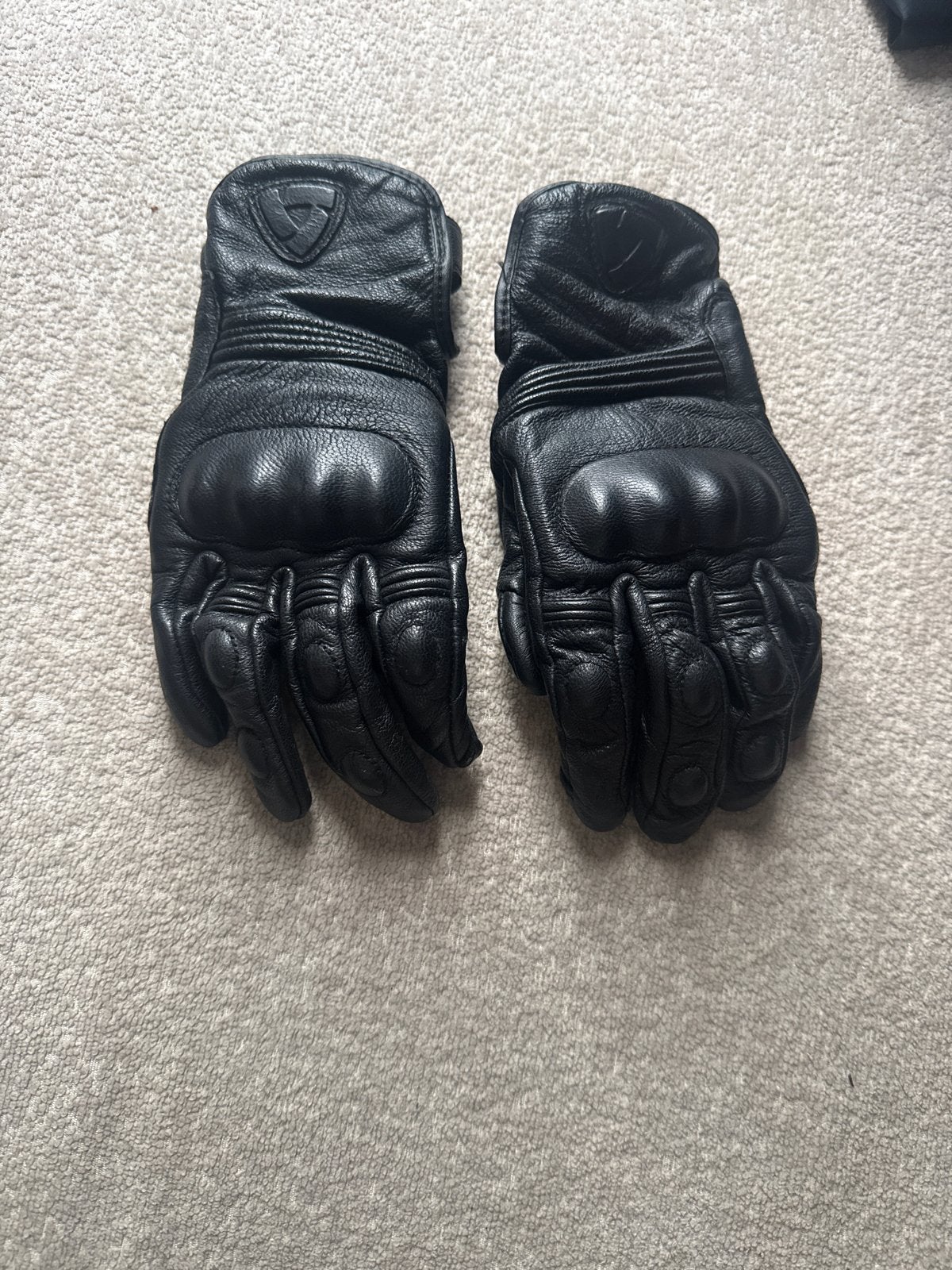 Zwarte leren motorhandschoenen - REV'IT!, Ophalen of Verzenden, Tweedehands, Heren, Handschoenen