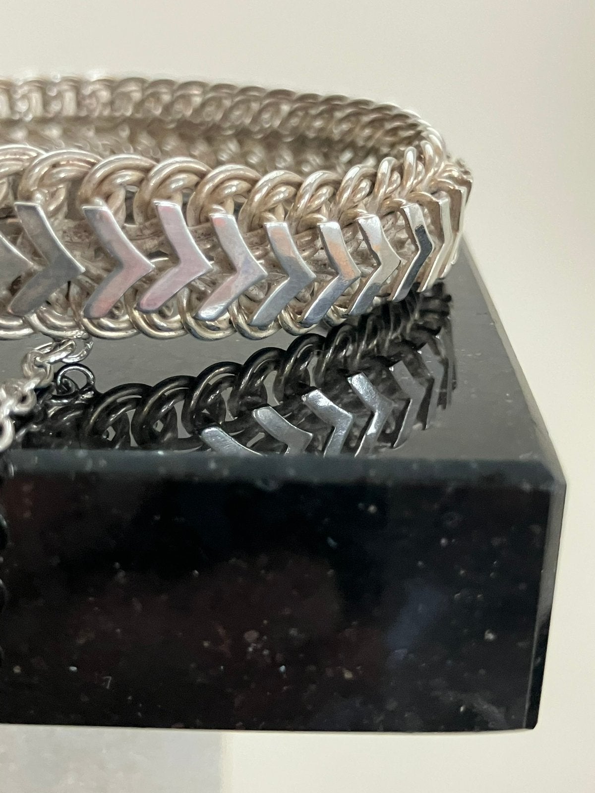 Zeer mooi gemaakte zilveren armband, Ophalen of Verzenden, Zo goed als nieuw, Zilver