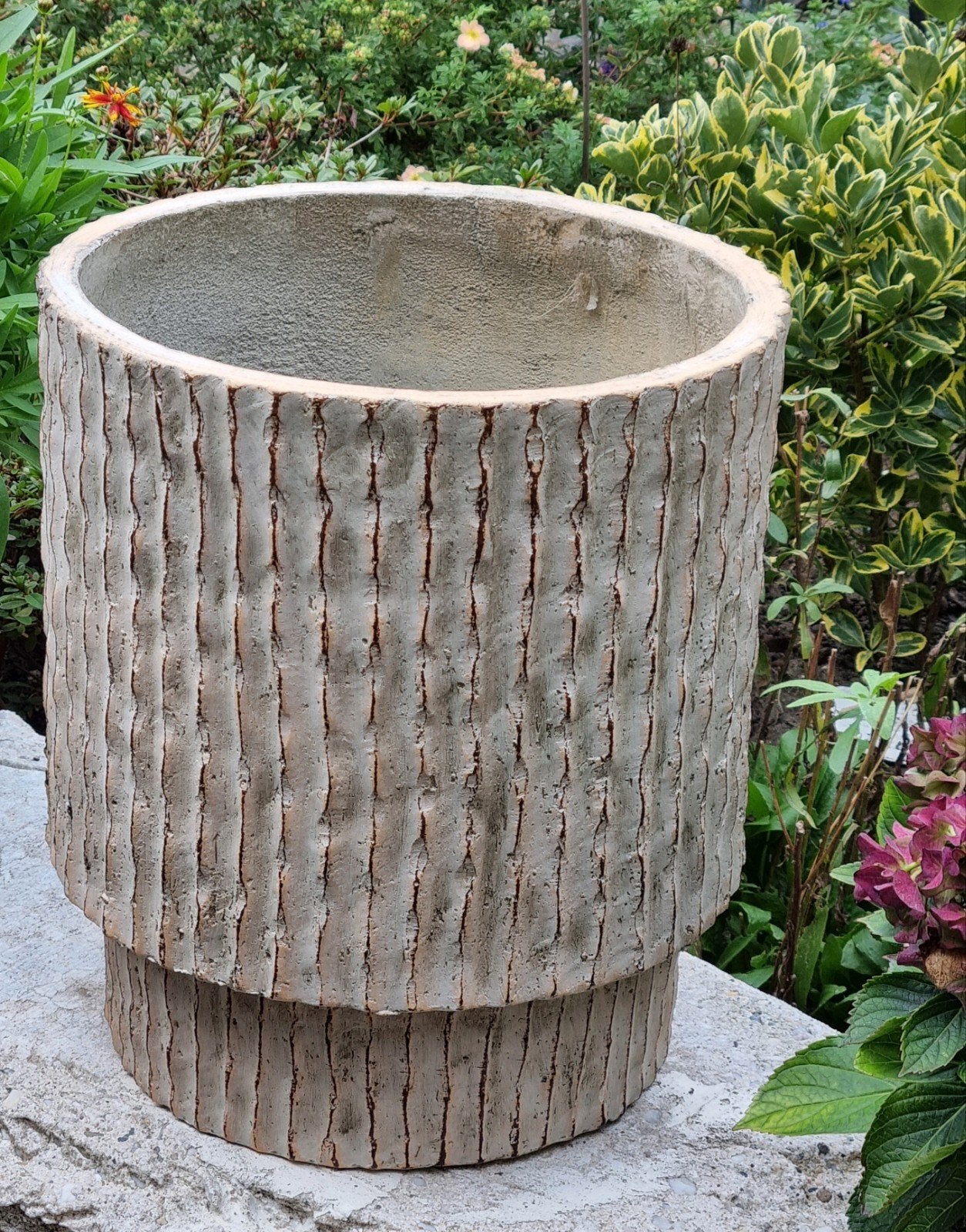 Strakke plantenbak  30 cm, Ophalen, Rond, Steen, Tuin