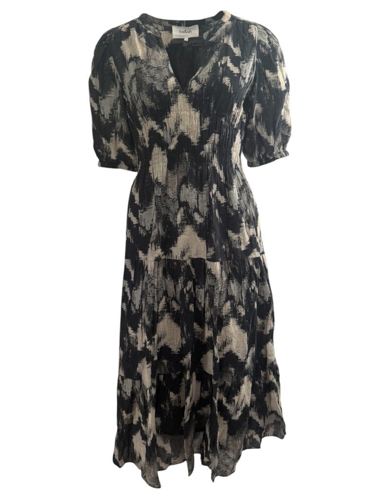Ba&sh jurk S, Kleding | Dames, Jurken, Zwart, Maat 46/48 (XL) of groter, Ophalen of Verzenden, Zo goed als nieuw