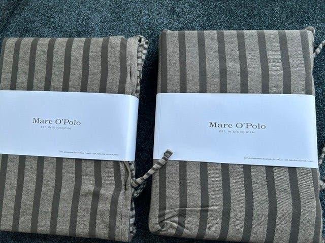 Marc O'Polo Essenza Flanel DBO 140/200 Garengeverfd, Meerkleurig, Essenza, Dekbedovertrek, Katoen