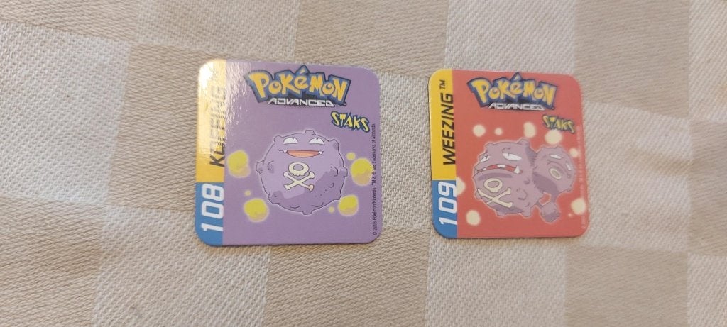 pokemon magneten panini staks Koffing Weezing, Ophalen of Verzenden, Nieuw