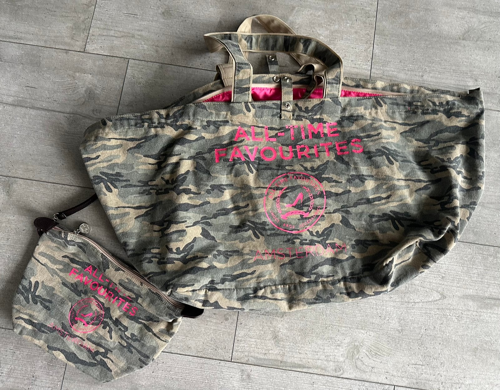 All-Time Favourites , canvas big shopper camouflage, Sieraden, Tassen en Uiterlijk, Ophalen of Verzenden, Nieuw, Overige kleuren