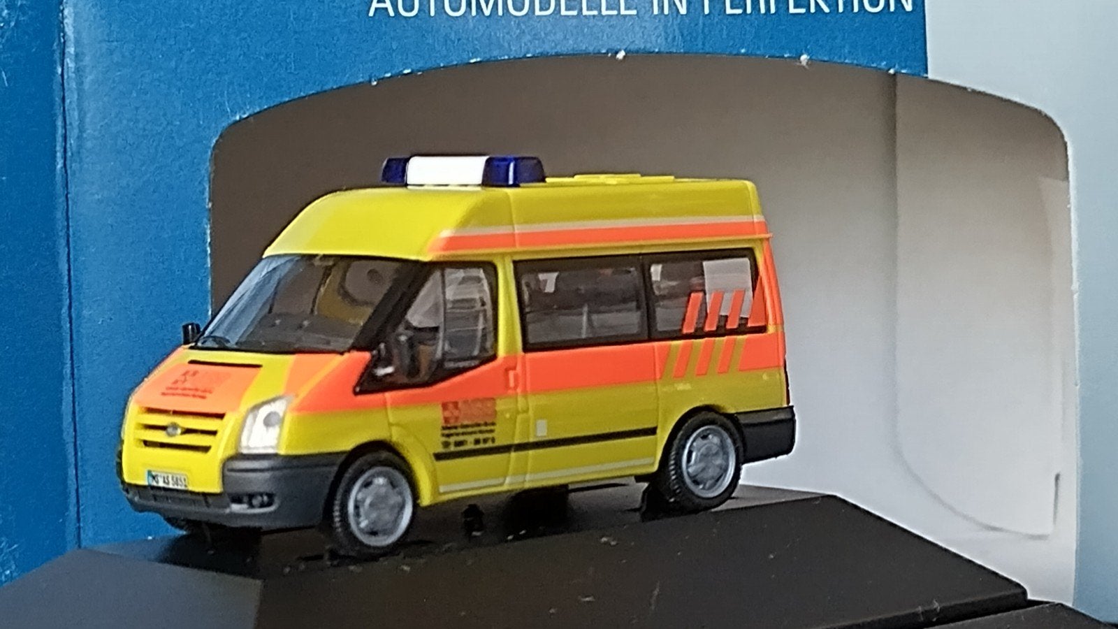 Ford Transit KTW Asb Münster 1:87 H0 Rietze Pol, Hobby en Vrije tijd, Modelauto's | 1:87, Auto, Verzenden, ., Rietze