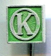 K schakellaarmateriaal groen/zilverkleurig speldje( U_163a), Verzenden, Nieuw, Merk, Speldje of Pin
