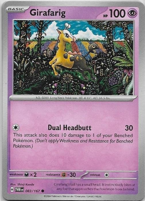 Twilight Masquerade,  Girafarig [common] 83/167, Verzenden, Nieuw, Losse kaart