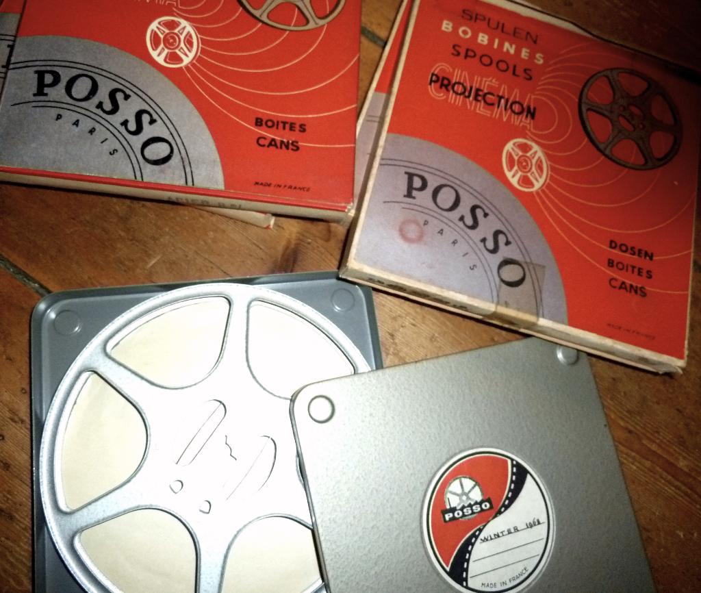 8mm film Vintage Posso Spoelen 120mtr - setjes 1950 mancave, Ophalen of Verzenden, 8mm film