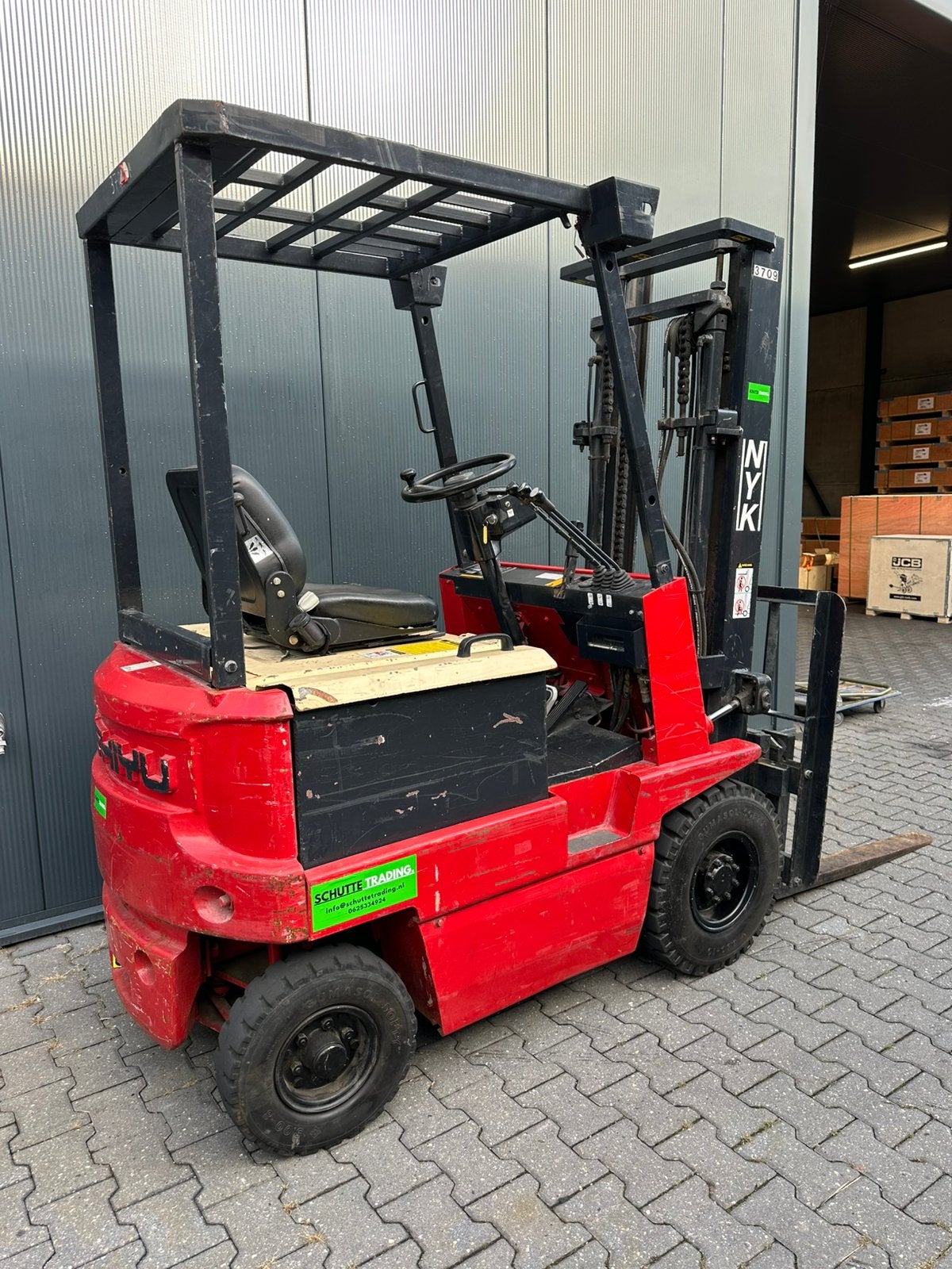NYK elektrische heftruck 1.400 kg met sideshift, Ophalen, Hydraulisch, Garagekrik