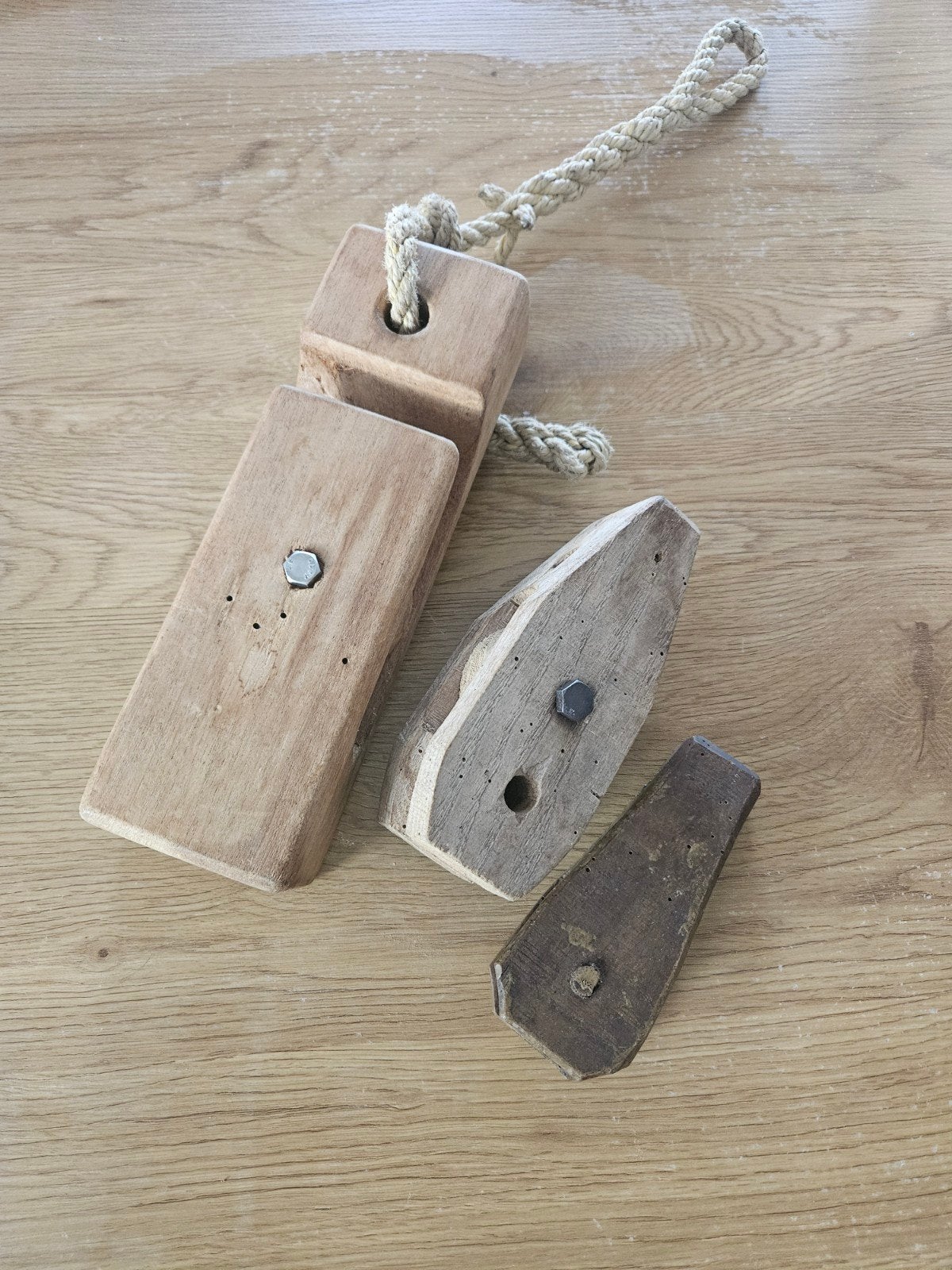 houten katrollen, Ophalen of Verzenden, Slot