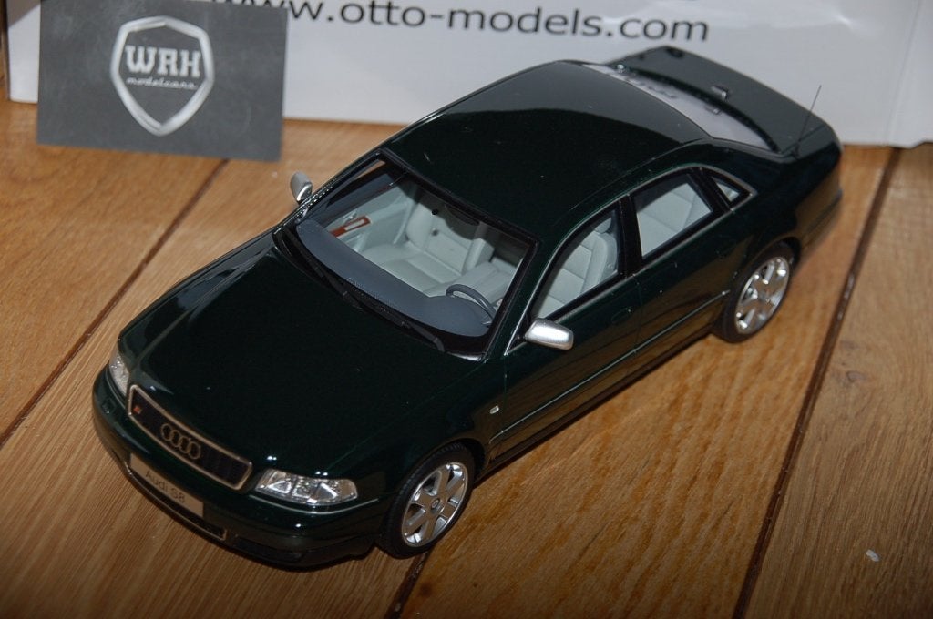 1:18 AUDI S8 D2 green Otto mobile OT916 WRH, Verzenden, Zo goed als nieuw, Auto, OttOMobile