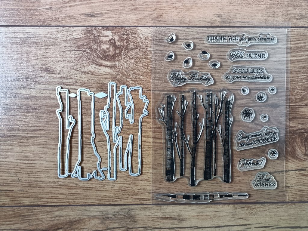 Welcoming Woods - Clear Stamps + Dies, Ophalen of Verzenden, Nieuw, Clearstamp