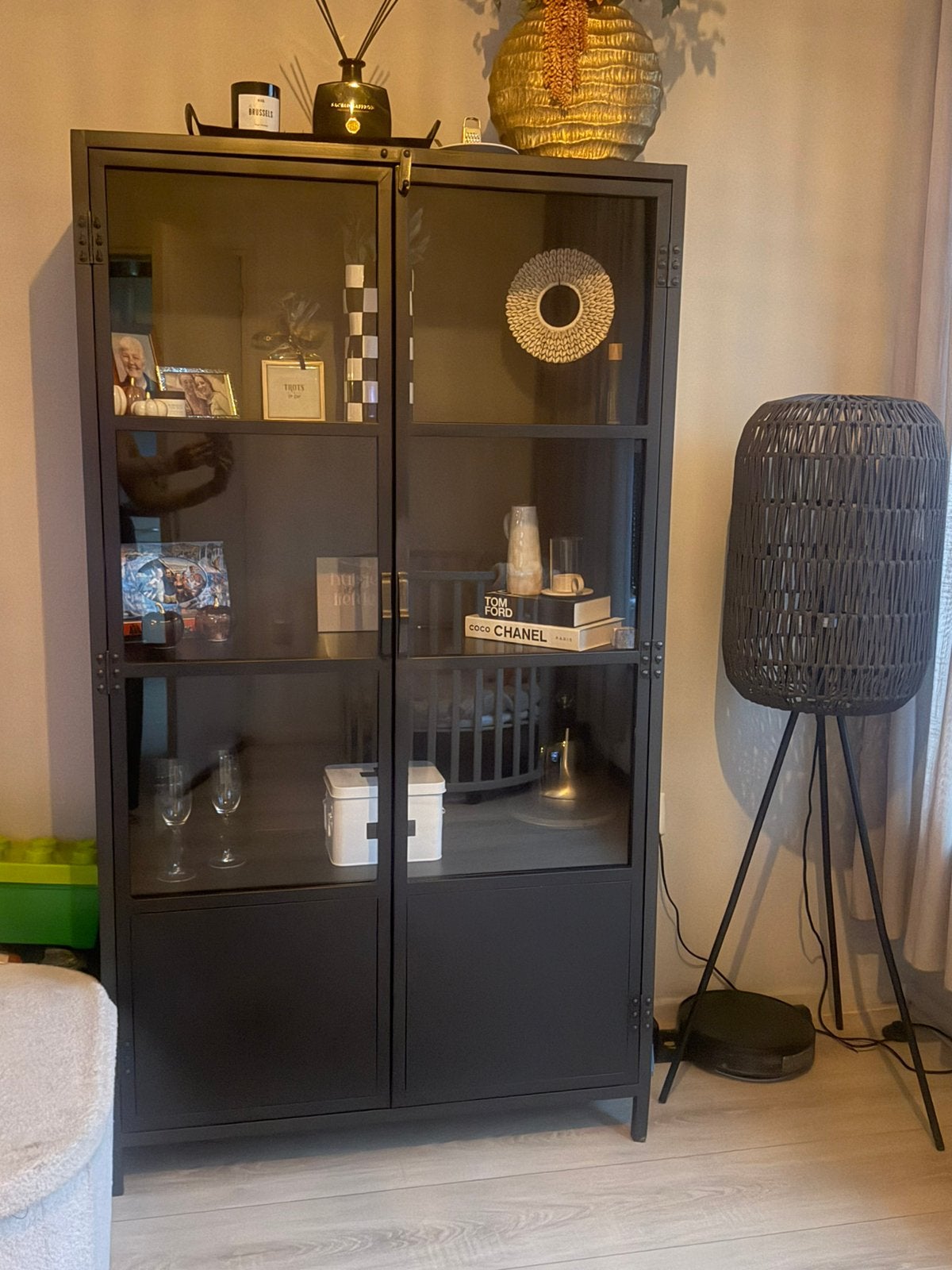 Castello kwantum vitrine kast metaal, Ophalen, Gebruikt, Industrieel stoer, 50 tot 100 cm