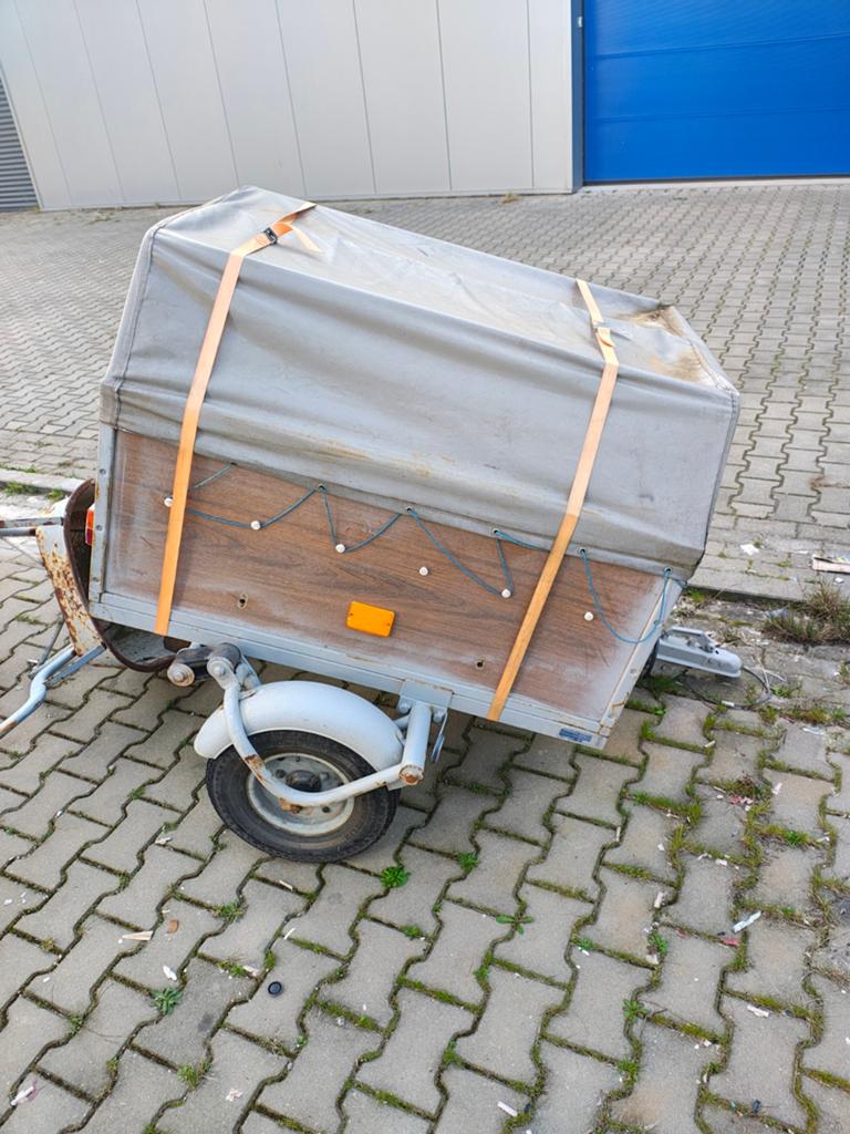 Aanhangwagen met huif - Ideaal voor transport, Ophalen of Verzenden, Gebruikt