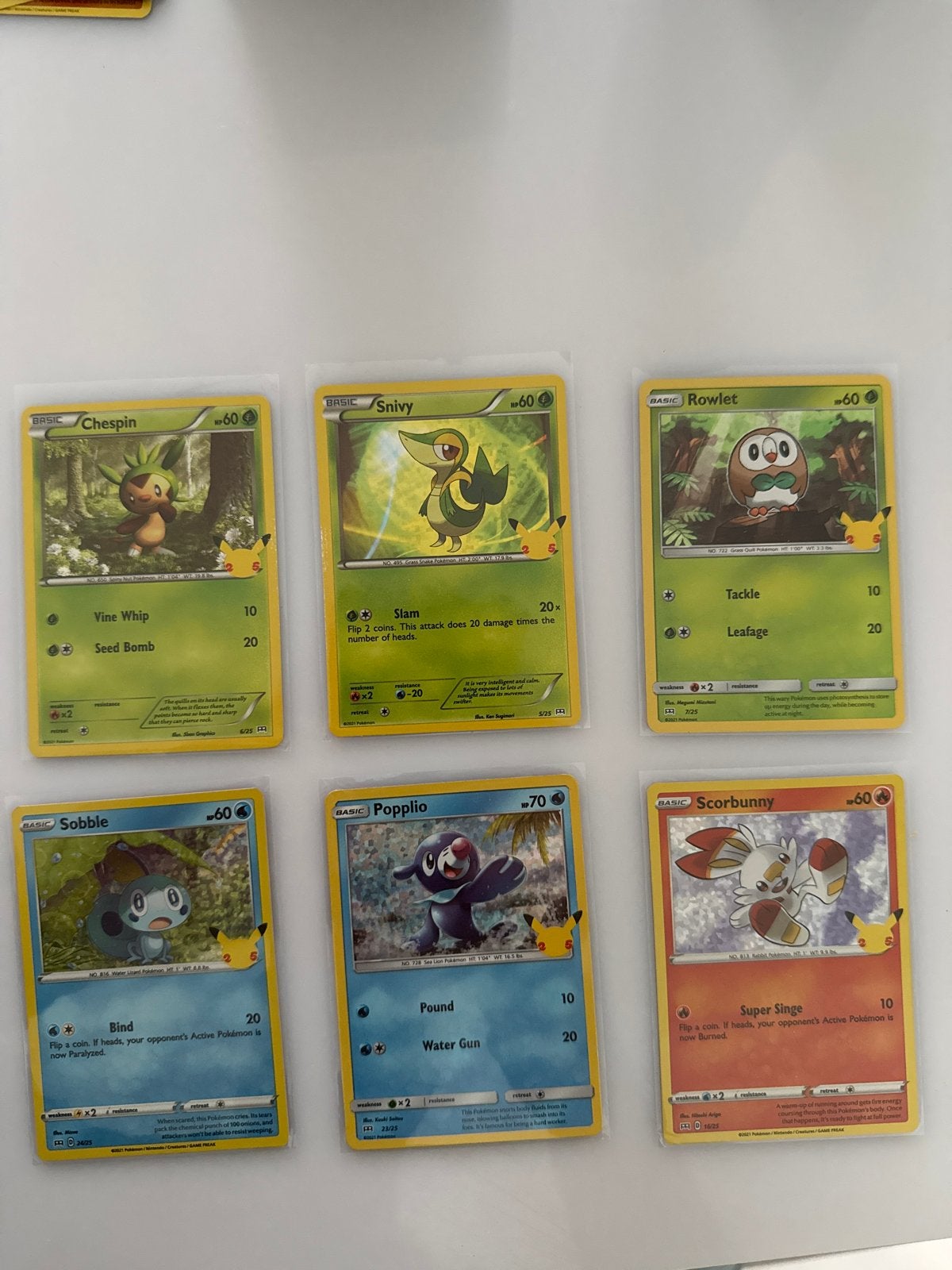 McDonald's Pokémon 25th Anniversary Promokaarten, Ophalen of Verzenden, Nieuw, Meerdere kaarten