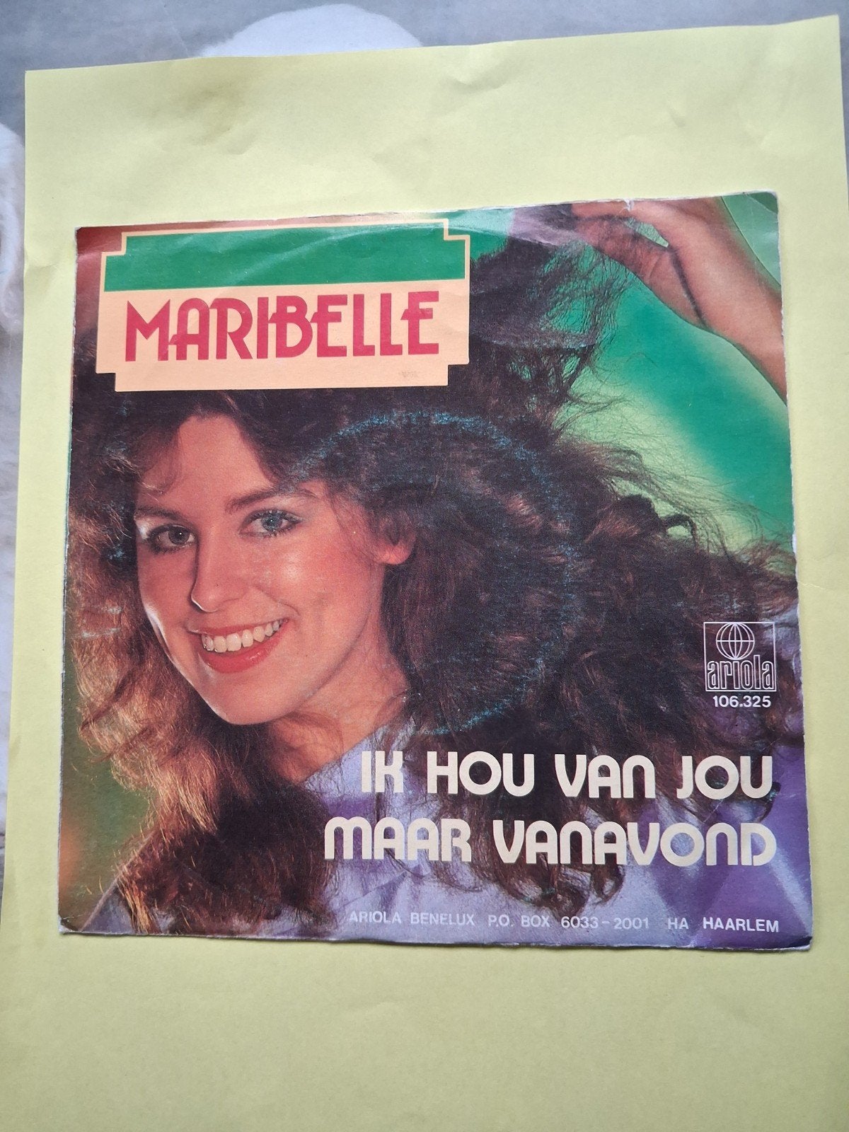 single Maribelle., Cd's en Dvd's, Gebruikt, 7 inch, Ophalen of Verzenden, Beschermende buitenhoes