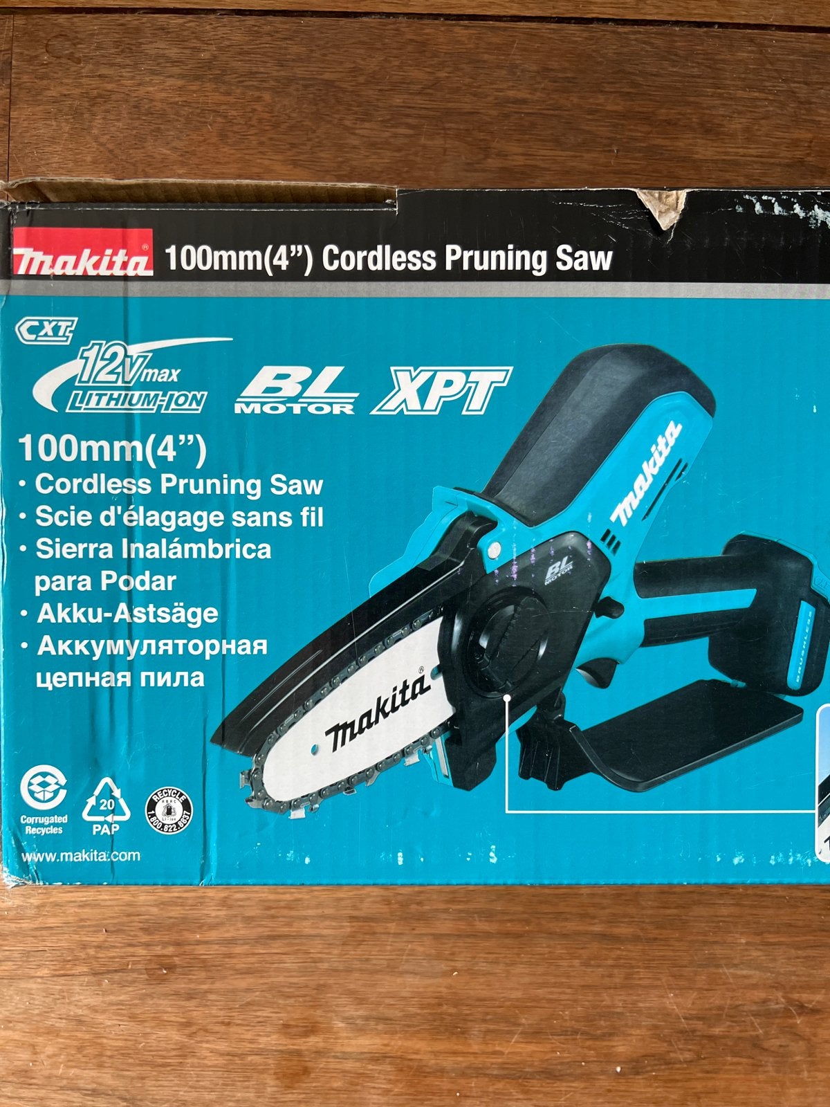 Makita 100mm (4") Accu Snoeizaag UC100DZ 12Vmax, 70 mm of meer, Kettingzaag, Nieuw, Ophalen of Verzenden