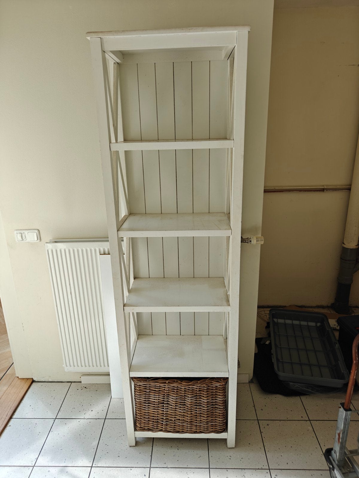 Witte boekenkast, Ophalen, Gebruikt, 50 tot 100 cm, 150 tot 200 cm
