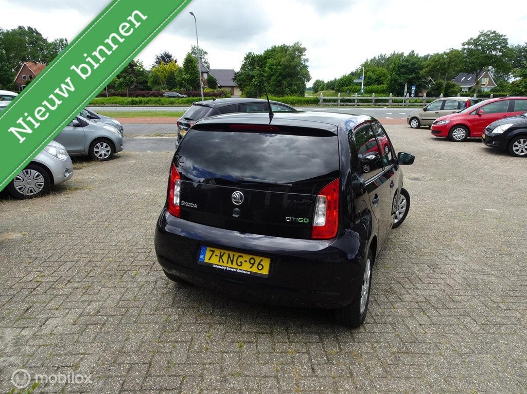 Skoda Citigo 1.0 Greentech Arctic (AIRCO/ELEC. RAMEN), Auto's, Voorwielaandrijving, Euro 5, Stof, Gebruikt