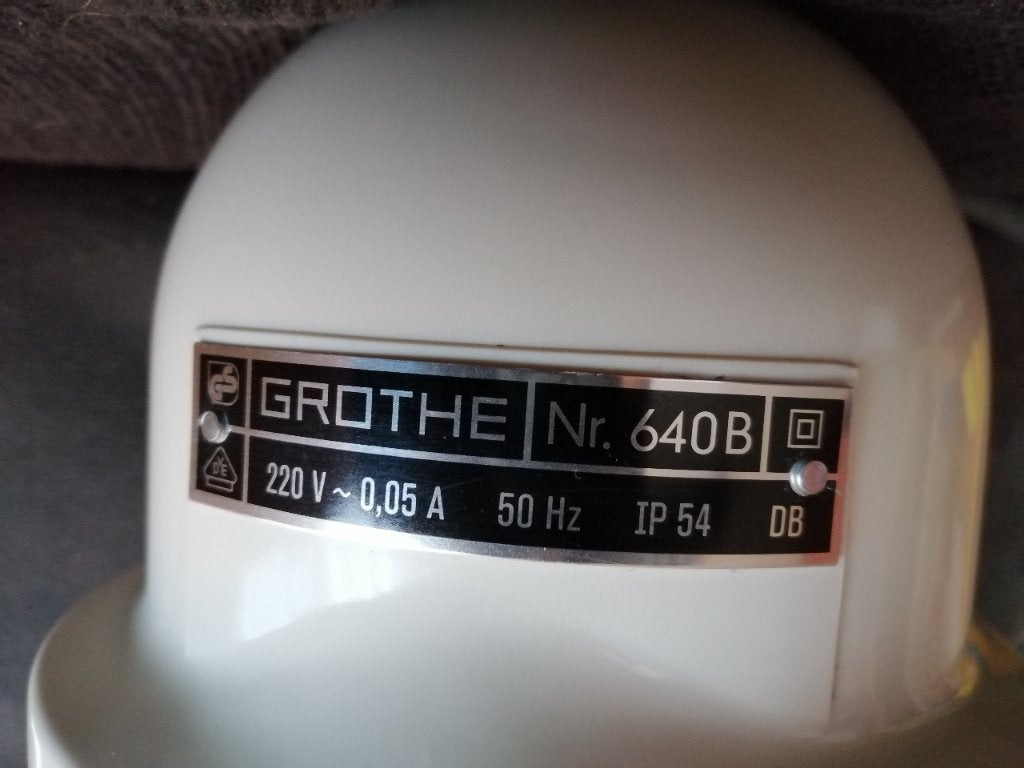 Grothe 640B signaalhoorn alarm db bel 640 B toeter sirene, Ophalen of Verzenden, Gebruikt