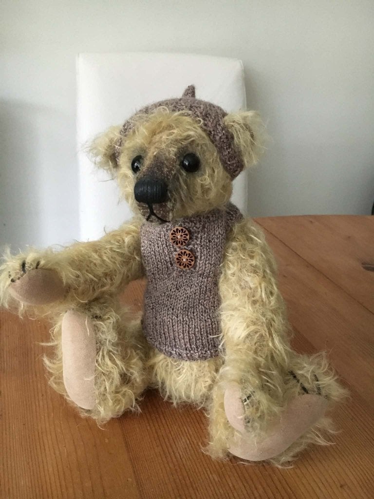 Mireille Mentink bears artist handgemaakt mohair beer, Ophalen, Zo goed als nieuw, Stoffen beer, Overige merken