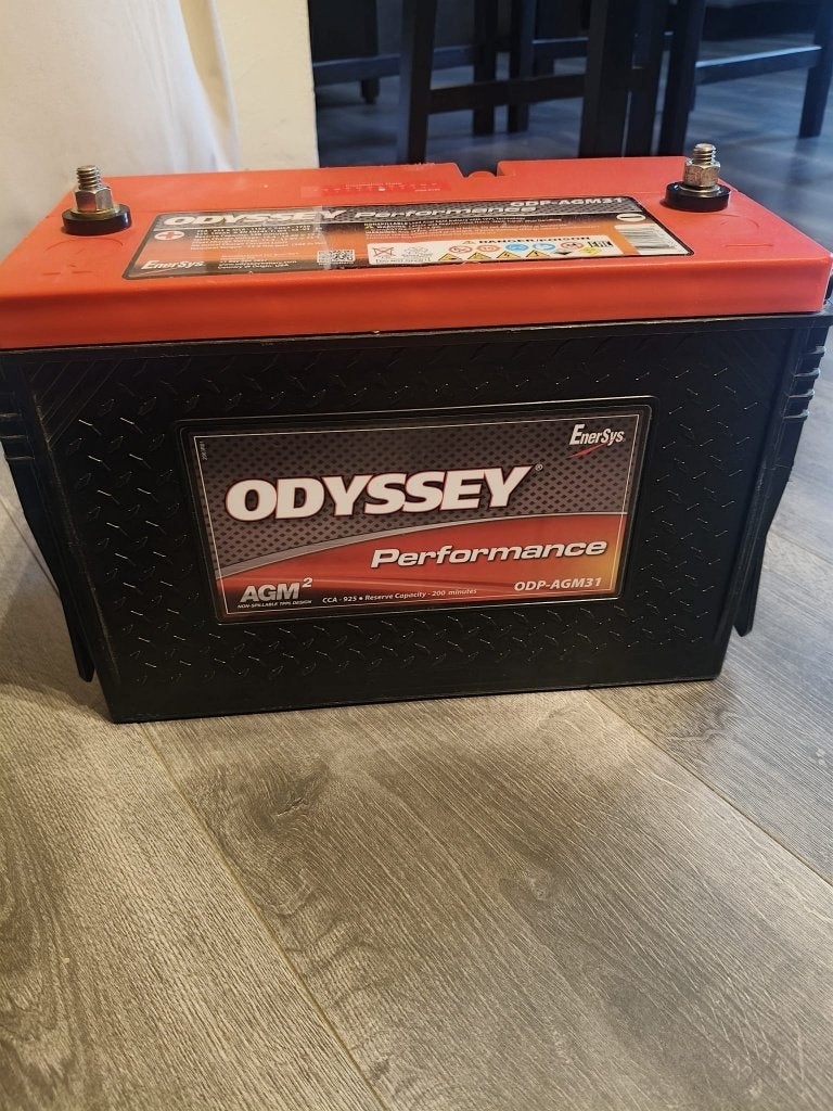 Odyssey 100Ah Accu, Ophalen, Gebruikt