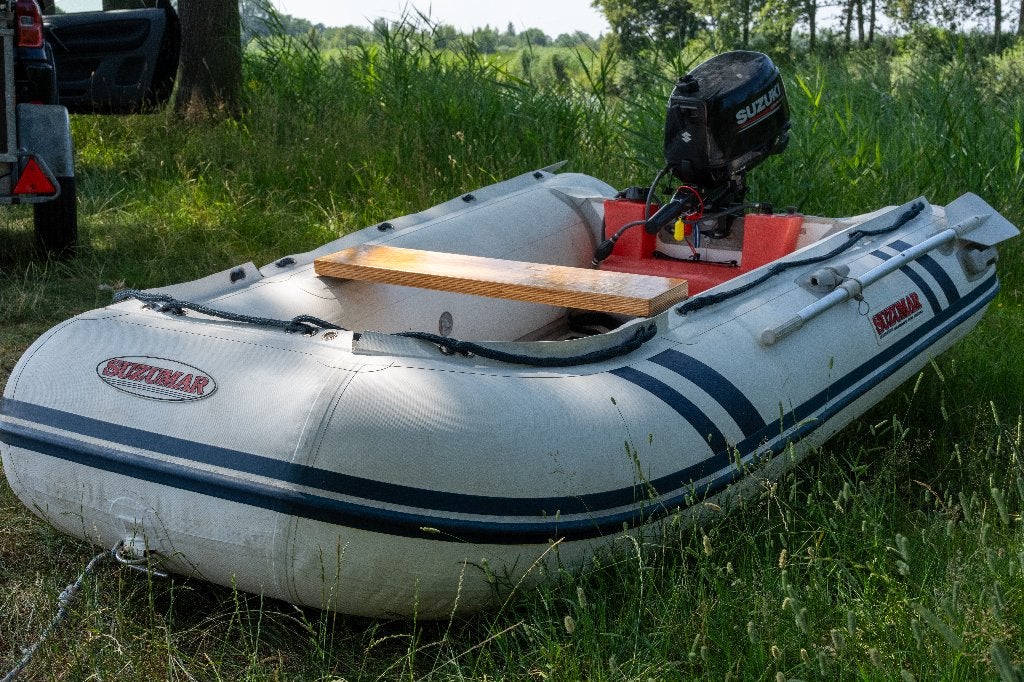 Suzumar 290 rubberboot met veel extra, Watersport en Boten, Rubberboten, Gebruikt, Suzumar, Aluminium, Afdekzeil, Brandstoftank