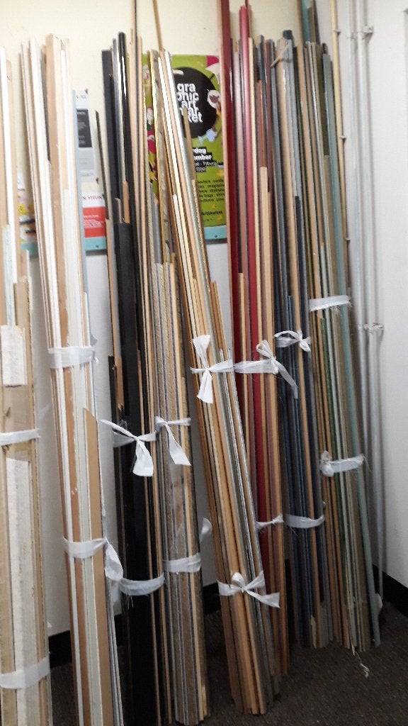 houten latten voor lijstenmakerij, Doe-het-zelf en Verbouw, Hout en Planken, Ophalen, Overige typen, Zo goed als nieuw, 200 tot 250 cm