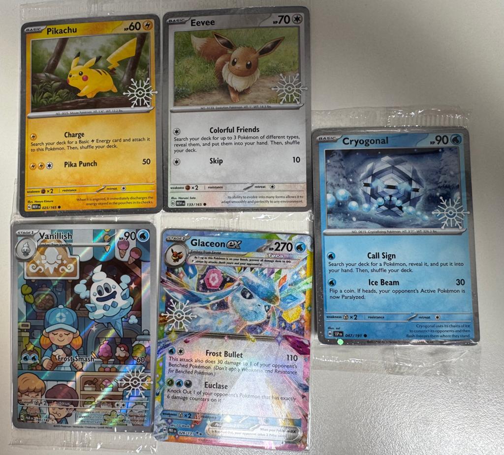 Setje promo’s uit de Pokemon Holiday kalender, Hobby en Vrije tijd, Verzamelkaartspellen | Pokémon, Ophalen of Verzenden, Zo goed als nieuw