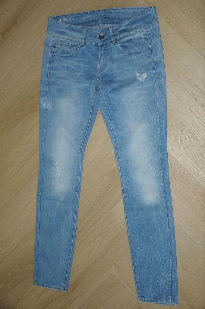 Leuke spijkerbroek van G-Star, Midge cody mid skinny, 29/32!, Blauw, Ophalen of Verzenden, W28 - W29 (confectie 36), G-STAR RAW