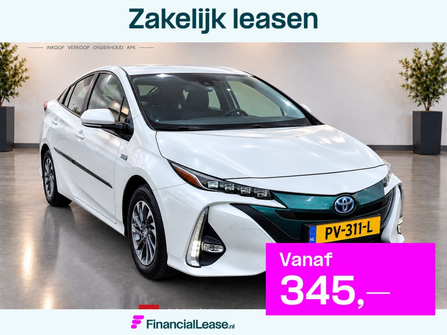 Toyota Prius 1.8 Plug-in Business Plus Aut, Acc, Cam, Keyles, Gebruikt, 4 cilinders, 1505 kg, Wit