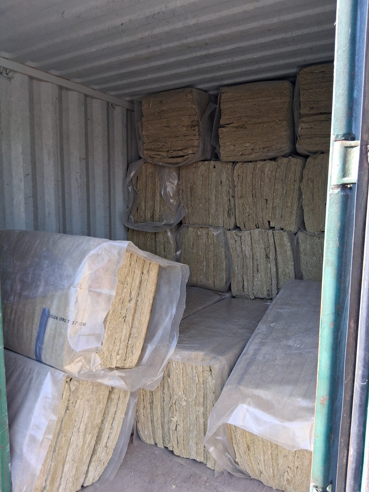 Container vol steenwolplaten, Ophalen, 4 tot 8 cm, Steenwol, Zo goed als nieuw