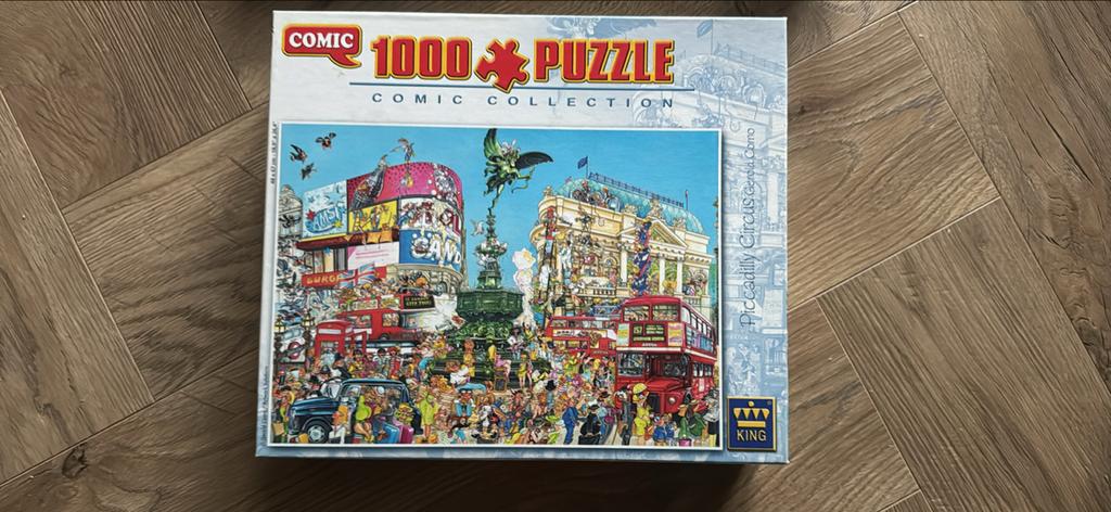 King Comic Collection Puzzel Piccadilly Circus 1000 stukjes, Hobby en Vrije tijd, Denksport en Puzzels, Ophalen of Verzenden, 500 t/m 1500 stukjes